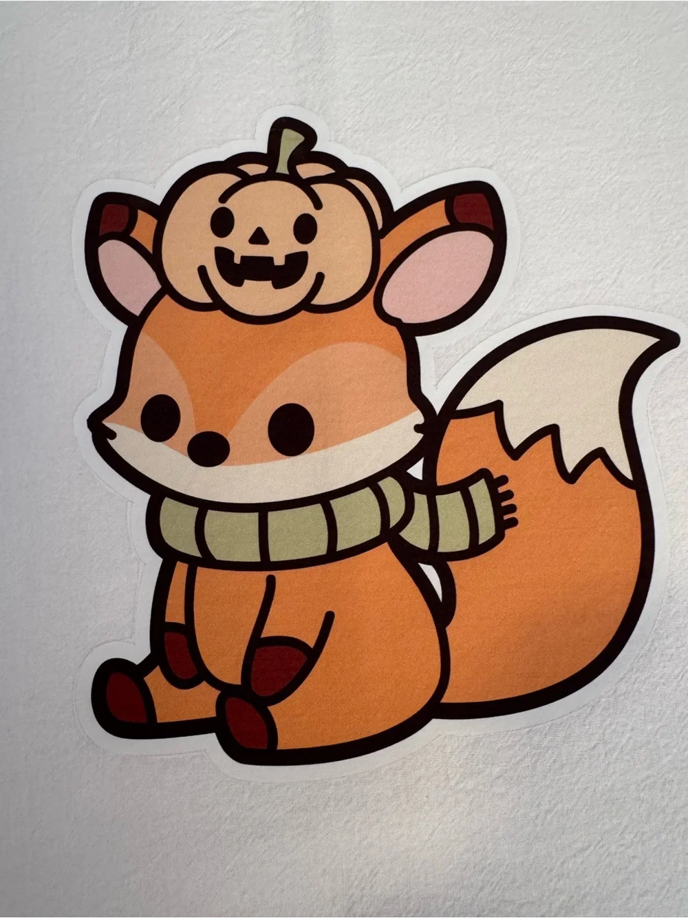Halloween Fall Fox Kitchen Towel Pumkin
